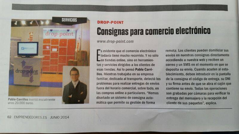 Drop Point en la revista Emprendedores