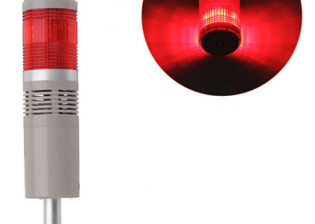 Buzzer sonoro y luz que se activa en caso de detectar la apertura forzada de una puerta