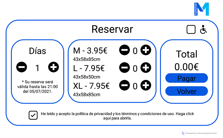Accesibilidad de taquillas inteligentes
