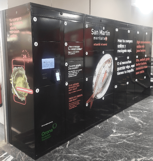 Taquilla inteligente refrigerada para mercado San Martin