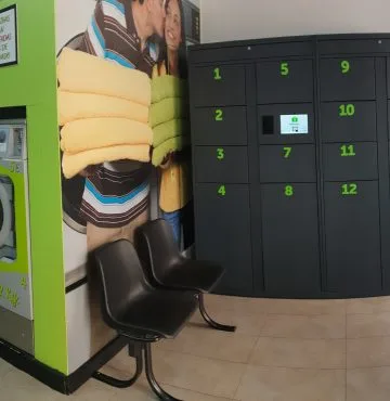 lavanderia autoservicio con taquilla inteligente