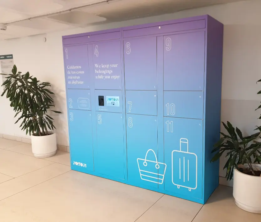 Consigna Electrónica de custodia de enseres personales en el Centro Comercial Porto Pi de Palma de Mallorca