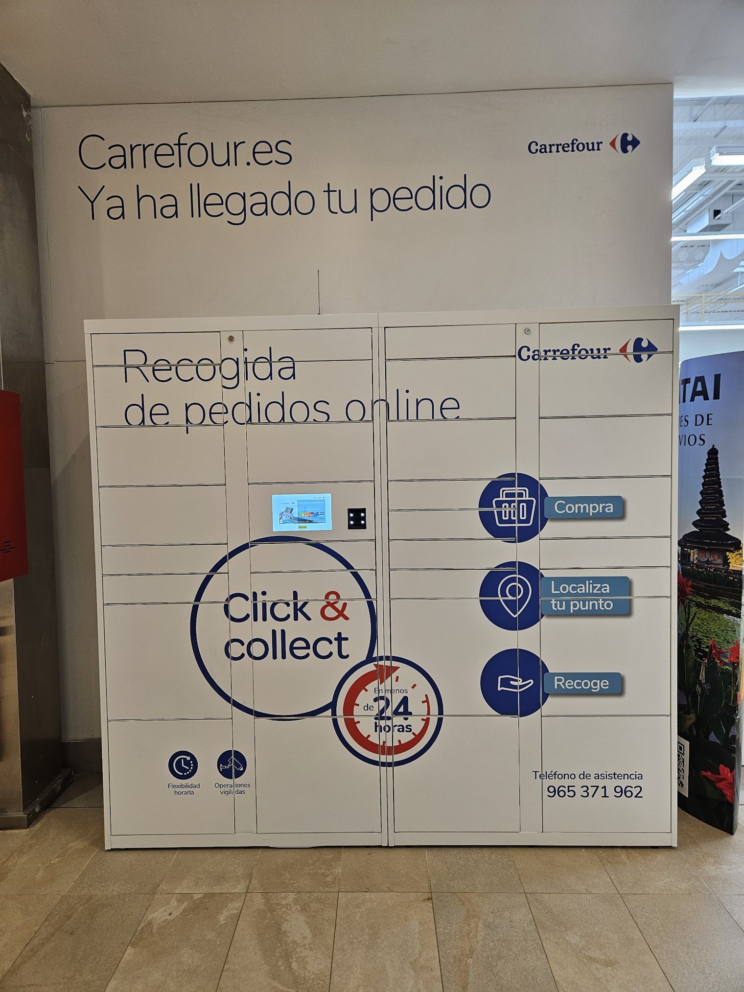 Taquilla inteligente Click&Colllect Carrefour Alfafar 2025