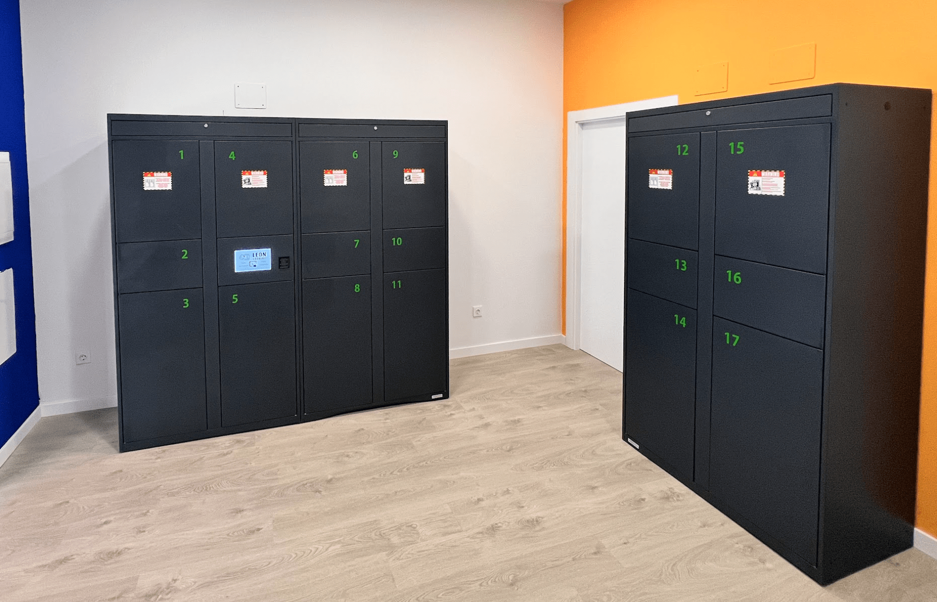 Taquillas electrónicas para guardar maletas en León Lockers