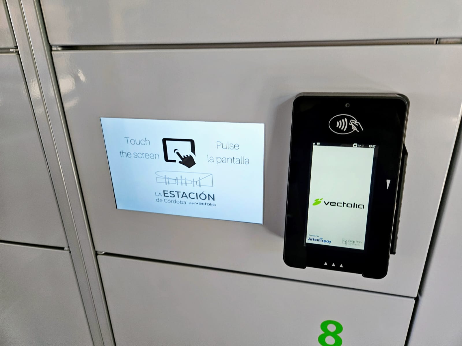 TPV desatendido consigna inteligente custodia maletas ESTACION AUTOBUSES CORDOBA